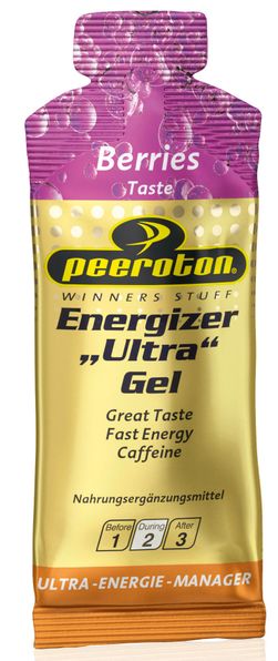 ENERGIZER Ultra Gel s kofeínom s príchuťou červeného ovocia 40g Peeroton