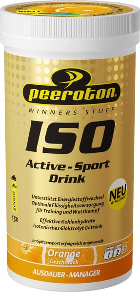 ISO Active Sport Drink izotonický nápoj s príchuťou Pomaranč 300g Peeroton