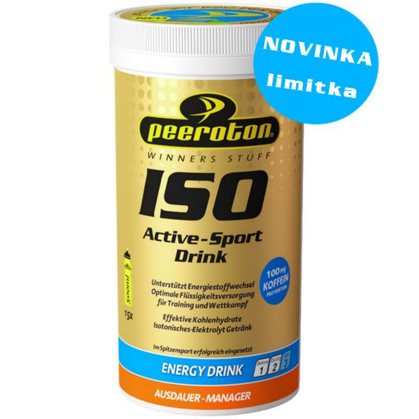 ISO Active Sport Drink s kofeínom príchuť Energy 300g Peeroton